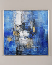 Load image into Gallery viewer, Large Blue Abstract Canvas Painting Minimalist Abstract Painting Dp133