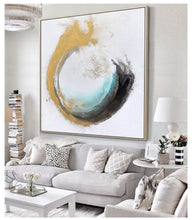 Load image into Gallery viewer, Original Artwork Yellow White Gold Abstract Art 036