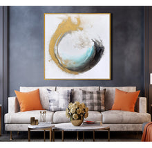 Load image into Gallery viewer, Original Artwork Yellow White Gold Abstract Art 036