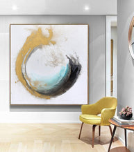 Load image into Gallery viewer, Original Artwork Yellow White Gold Abstract Art 036