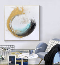 Load image into Gallery viewer, Original Artwork Yellow White Gold Abstract Art 036