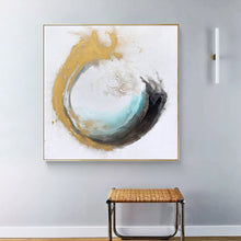 Load image into Gallery viewer, Original Artwork Yellow White Gold Abstract Art 036