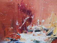 Load image into Gallery viewer, Oversized Modern Art Blue Orange Abstract Painting, Sunset Painting Gp013