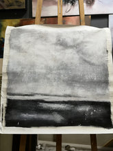 Load image into Gallery viewer, Black White Oil Painting, Grey Abstract Canvas Art Sofa Size Artwork Bl016