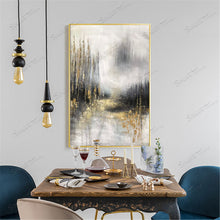Load image into Gallery viewer, Large Original Gold Art Abstract Canvas Painting For Living Room Gp056