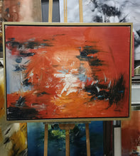 Load image into Gallery viewer, Original Artwork Red Abstract Painting Contemporary Art Gp034