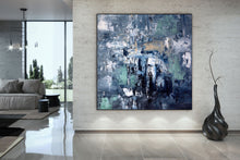 Load image into Gallery viewer, Deep Blue Abstract Painting Living Room Wall Art Large Artwork Dp078