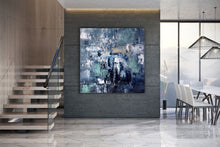 Load image into Gallery viewer, Deep Blue Abstract Painting Living Room Wall Art Large Artwork Dp078