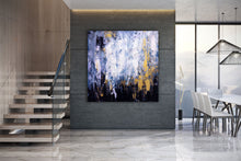 Load image into Gallery viewer, Purple White Knife Painting Living Room Wall Art Extra Large Artwork Dp086