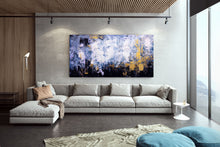 Load image into Gallery viewer, Purple White Knife Painting Living Room Wall Art Extra Large Artwork Dp086