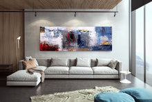 Load image into Gallery viewer, Blue Grey White Texture Wall Art,Contemporary Modern Decor Bp010