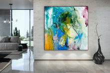 Load image into Gallery viewer, Colorful Painting Large Artwork Bathroom Wall Art Abstract Painting on Canvas Dp017