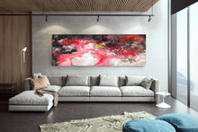 Load image into Gallery viewer, Red Brown White Abstract Painting Dine Room Wall Art Bp111