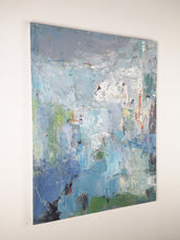 Load image into Gallery viewer, Large Green Purple Abstract Painting Wall Canvas Art Bp093