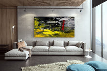 Load image into Gallery viewer, Black Yellow Red Large Wall Art Dining Room Office Art Work Bp123