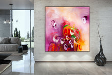Load image into Gallery viewer, Purple Red Yellow Large Abstract Art Dining Room Painting Art Dp015