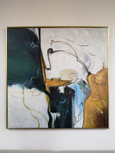 Load image into Gallery viewer, Oversized Artwork for Walls Green Painting Beige Painting Bp079