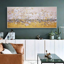 Load image into Gallery viewer, Gold Leaf Abstract Art Painting Modern Landscape Painting on Canvas Dp062