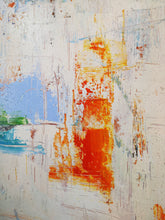 Load image into Gallery viewer, Large Beige Abstract Painting, Purple Abstract Painting Bp094