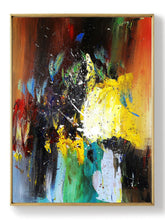 Load image into Gallery viewer, Brown Yellow Purple Abstract Canvas Abstract Art Large Canvas Painting NP004