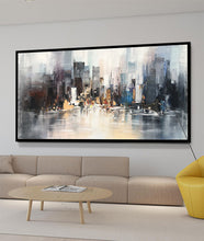 Load image into Gallery viewer, Large City Abstract Painting Art New York Painting Cityscape Cp016