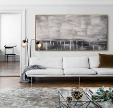 Load image into Gallery viewer, Canvas Wall Art Large White Grey Painting, Office Decor Gp028