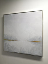 Load image into Gallery viewer, Abstract Sky Painting, Sea Abstract Painting Gray Yellow Painting Dp090