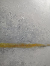 Load image into Gallery viewer, Abstract Sky Painting, Sea Abstract Painting Gray Yellow Painting Dp090