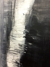 Load image into Gallery viewer, Black And White Abstract Canvas Heavy Texture Painting Ap054