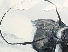 Load image into Gallery viewer, Light Blue Painting Green Painting, Minimalist Abstract Painting Gp016