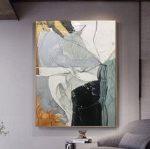 Load image into Gallery viewer, Beige Gray Orange Abstract Painting Minimalist Abstract Painting Np061