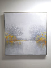 Load image into Gallery viewer, White Sky Abstract Painting Wall Seascape Yellow Painting Abstract Artwork Dp097