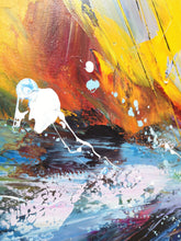 Load image into Gallery viewer, Sailboat Painting Coastal Wall Art Landscape Painting on Canvas Op070