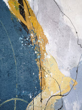 Load image into Gallery viewer, Blue Abstract Art Canvas Minimalist Abstract Painting Bp082