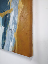 Load image into Gallery viewer, Blue Abstract Art Canvas Minimalist Abstract Painting Bp082