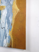 Load image into Gallery viewer, Glod And Gray Painting Xl Canvas Wall Art Original Abstract Painting