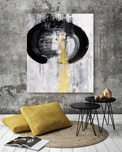 Load image into Gallery viewer, Minimalist Wall Art Gold Canvas Painting Home Décor Bp068