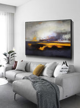 Load image into Gallery viewer, Large Textured Wall Art Sea Oil Painting, Abstract Sky Painting Gp021