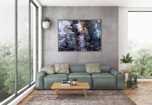 Load image into Gallery viewer, Black Gold Bedroom Wall ArtLarge Wall Art Office Wall Painting Dp020