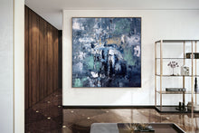 Load image into Gallery viewer, Deep Blue Abstract Painting Living Room Wall Art Large Artwork Dp078