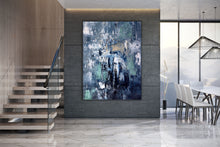 Load image into Gallery viewer, Deep Blue Abstract Painting Living Room Wall Art Large Artwork Dp078