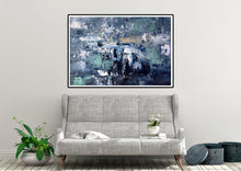 Load image into Gallery viewer, Deep Blue Abstract Painting Living Room Wall Art Large Artwork Dp078