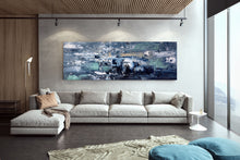 Load image into Gallery viewer, Deep Blue Abstract Painting Living Room Wall Art Large Artwork Dp078