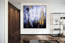 Load image into Gallery viewer, Purple White Knife Painting Living Room Wall Art Extra Large Artwork Dp086