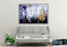 Load image into Gallery viewer, Purple White Knife Painting Living Room Wall Art Extra Large Artwork Dp086