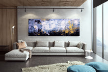 Load image into Gallery viewer, Purple White Knife Painting Living Room Wall Art Extra Large Artwork Dp086