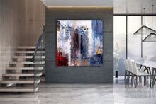 Load image into Gallery viewer, Blue Grey White Texture Wall Art,Contemporary Modern Decor Bp010