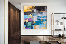 Load image into Gallery viewer, Modern Abstract Huge Wall Art Oil Painting on Canvas Colorful Painting Bp110