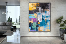 Load image into Gallery viewer, Modern Abstract Huge Wall Art Oil Painting on Canvas Colorful Painting Bp110