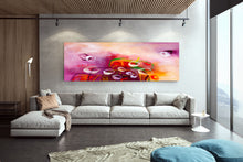 Load image into Gallery viewer, Purple Red Yellow Large Abstract Art Dining Room Painting Art Dp015